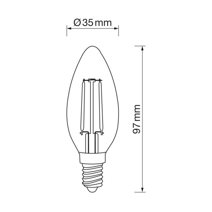 Vela E14 6W led 4000k