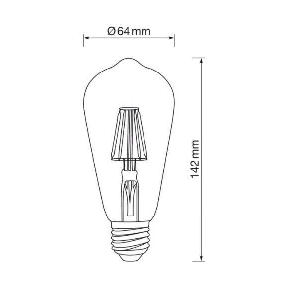 Edison E27 11W led 4000k