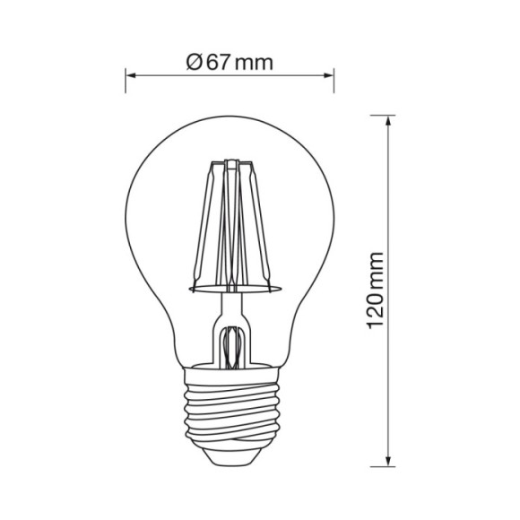 Standard E27 12W led 4000k