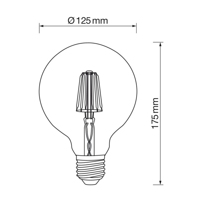 Globo E27 12W led 4000k