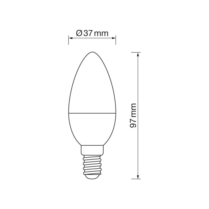 Vela E14 6W led 4000k