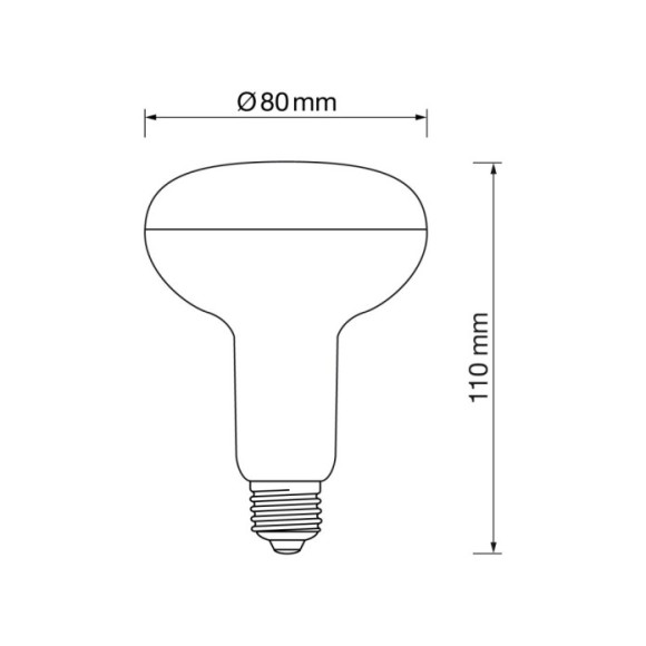 Reflectora R80 E27 11W led 4000K