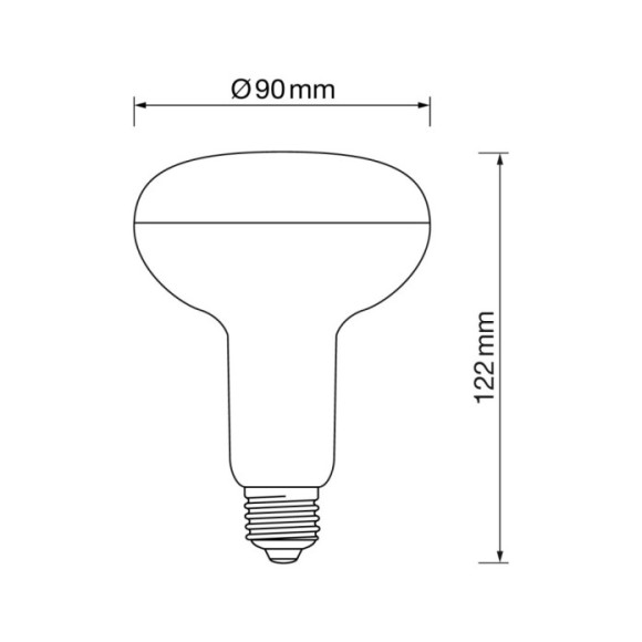 Reflectora R90 E27 14W led 4000K