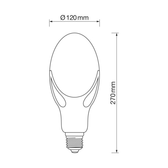 Lámpara T120 E27 80W led 4000K