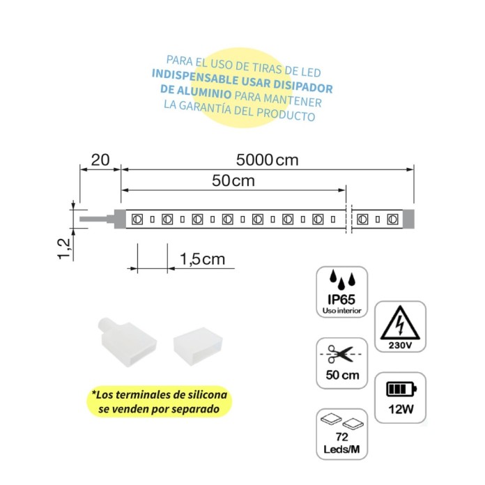 Tira de led RGB 12 W/m