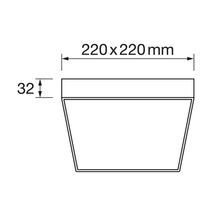 Panel superficie cuadrado   30W led 4000K