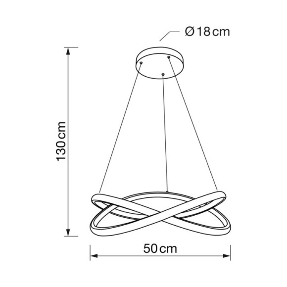Lámpara colgante 72W