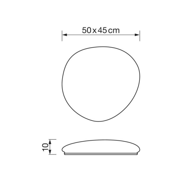 Plafón Stone 50