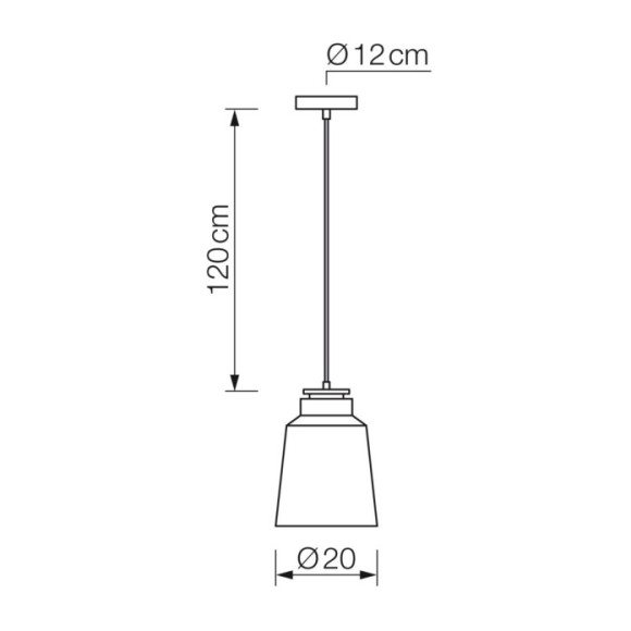 Lámpara colgante
1xE27