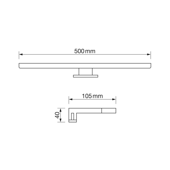 Aplique de baño 9W 4500K