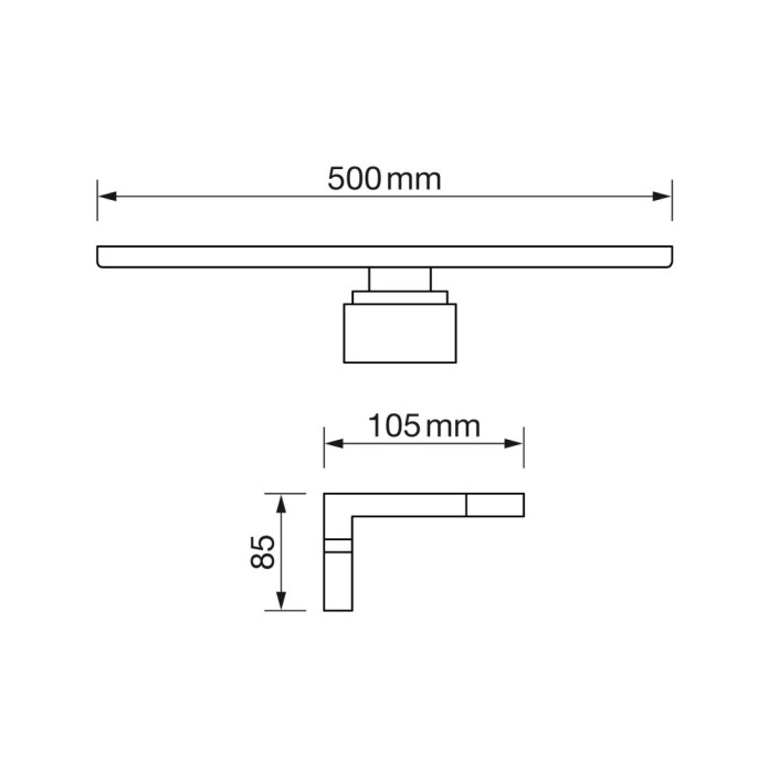 Aplique de baño 9W 4500K