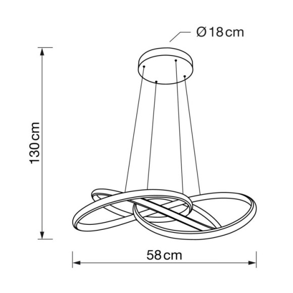 Lámpara colgante 90W