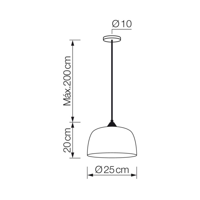 Lámpara colgante
1xE27