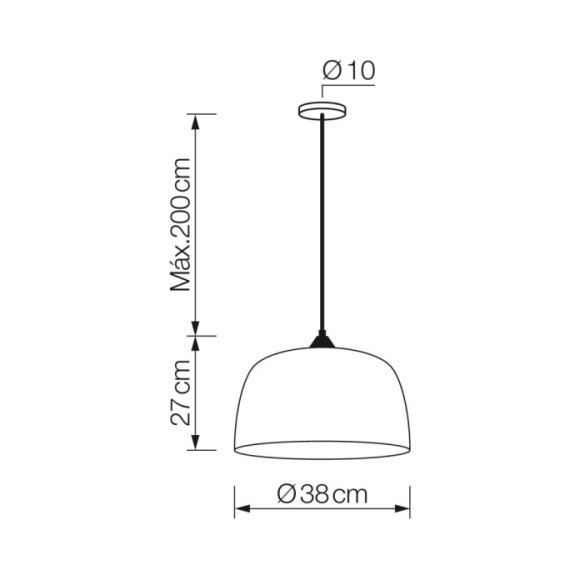Lámpara colgante
1xE27
