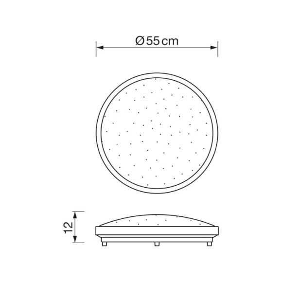 Plafón Esmeralda 55 dimable
