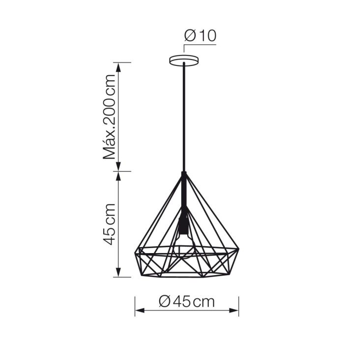 Lámpara colgante
1xE27