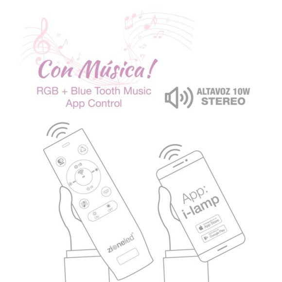 Plafón Talco 40 Musical