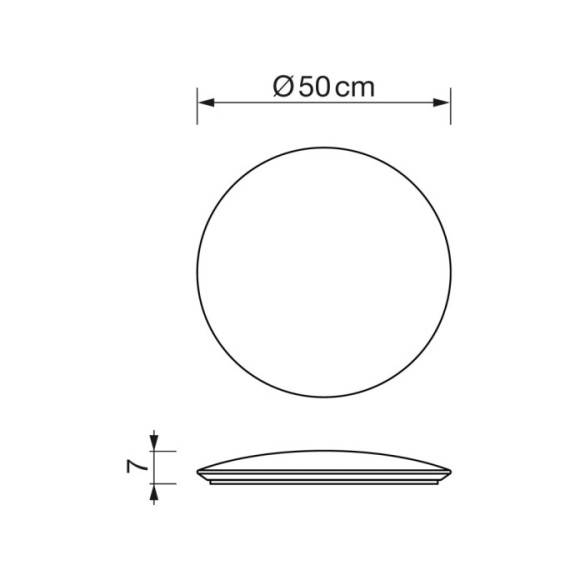 Plafón Talco Basic Dimable