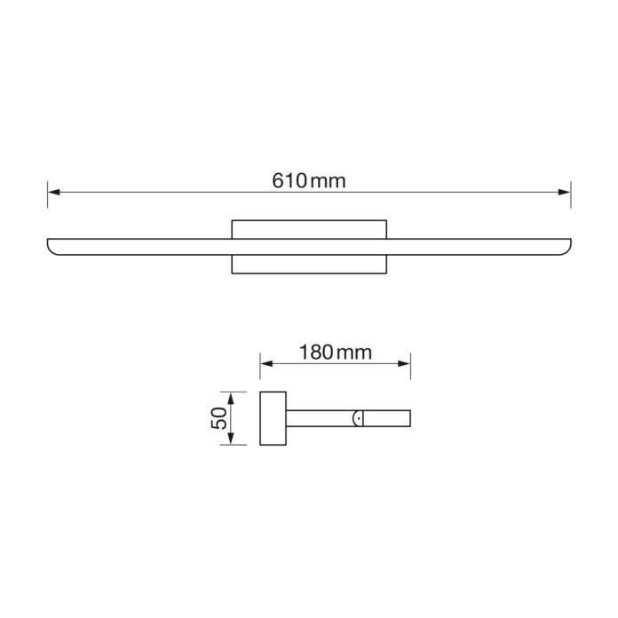 Aplique de baño 24W 4500K